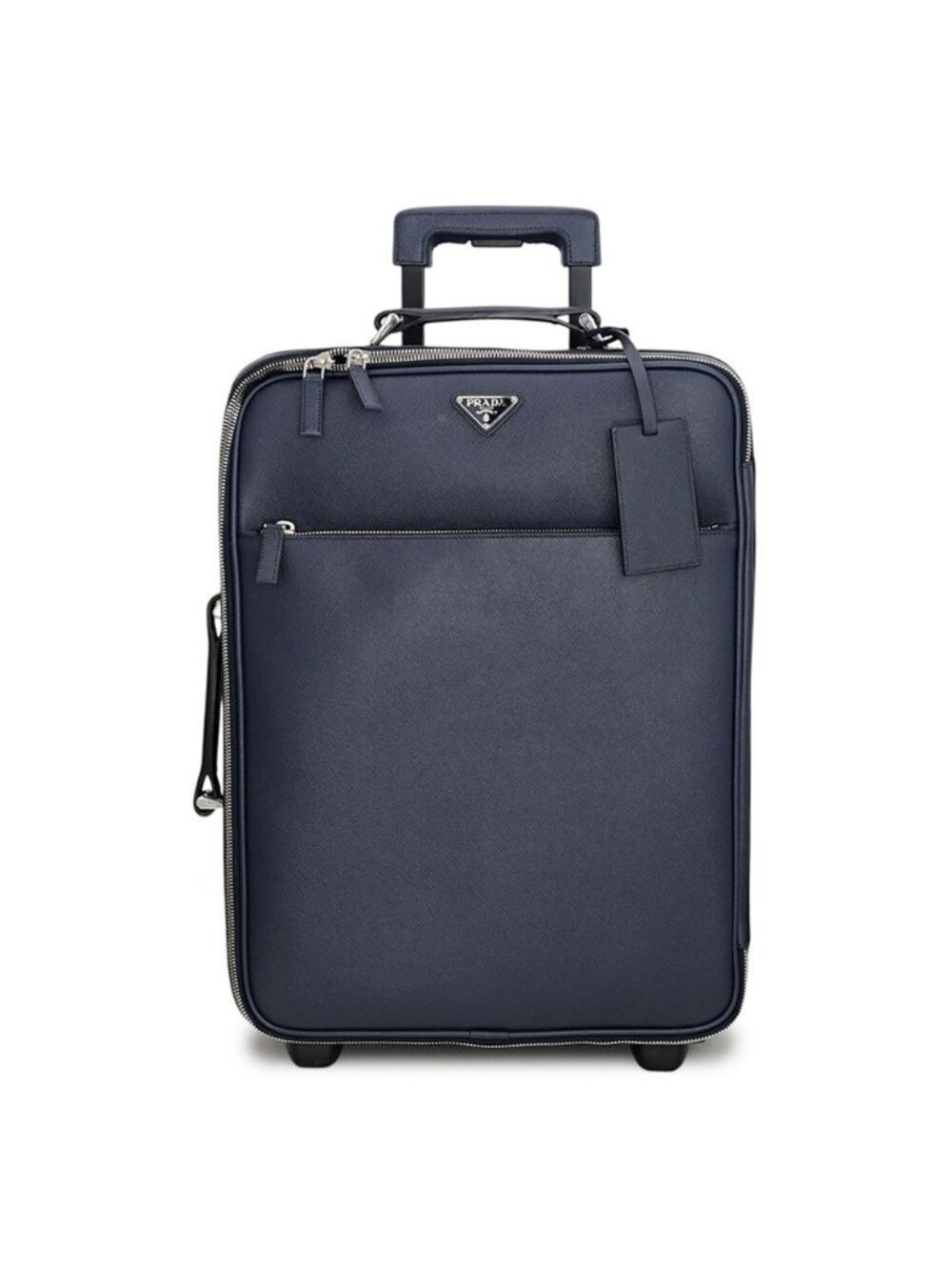 Prada Carry Case Saffiano Leather Triangle Logo Suitcase Travel